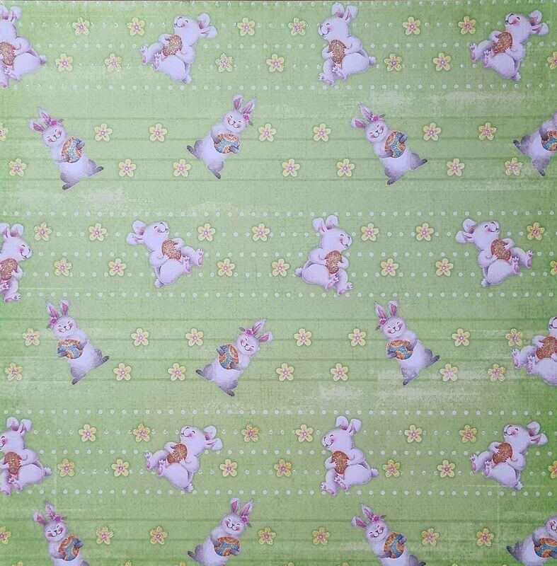 Scrapbook Papier Scrapbook Papier "Die Hasen sind los"