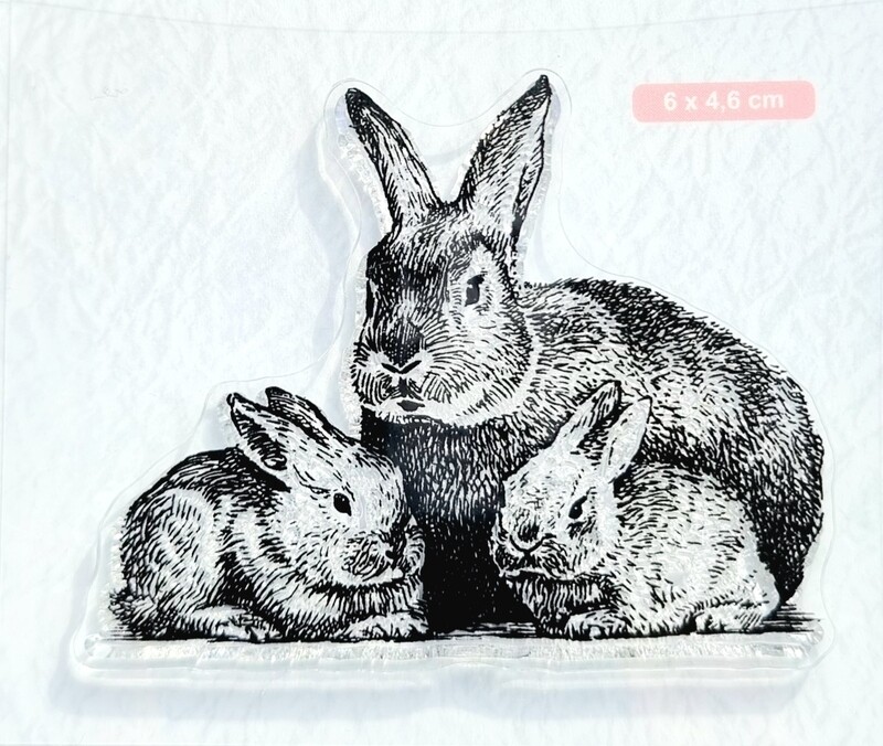 Stempelset Hasenfamilie