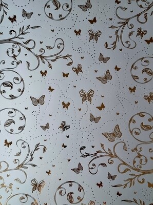 Butterfly- geprägtes Papier mit goldenen Schmetterlingen