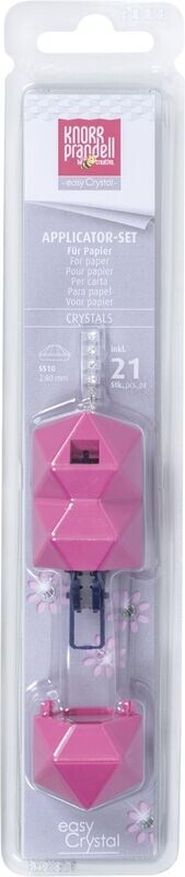 easy Crystal Pen Applikator für Textilien mit 21  Kristallen