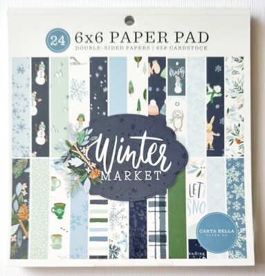 Paper Pad 6x6 inch Winter Market