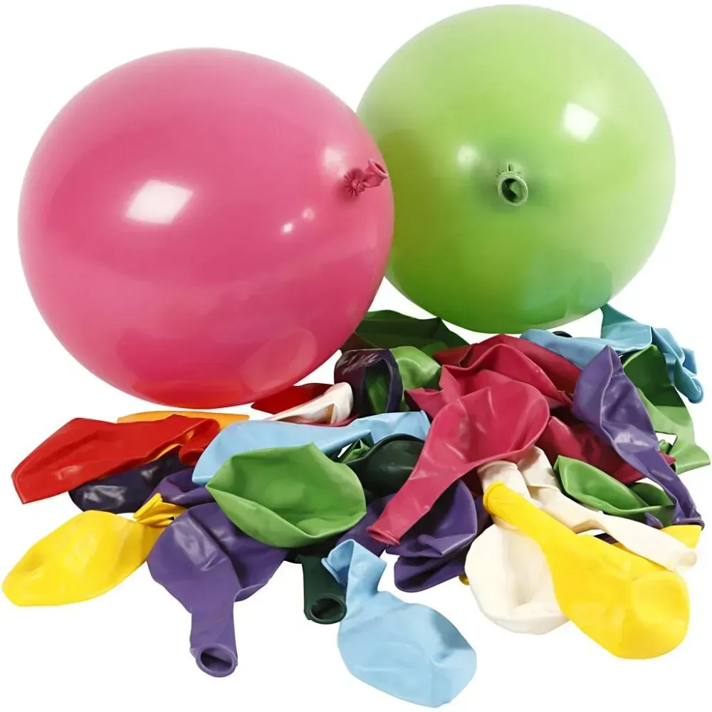 100 Luftballons bunt gemixt