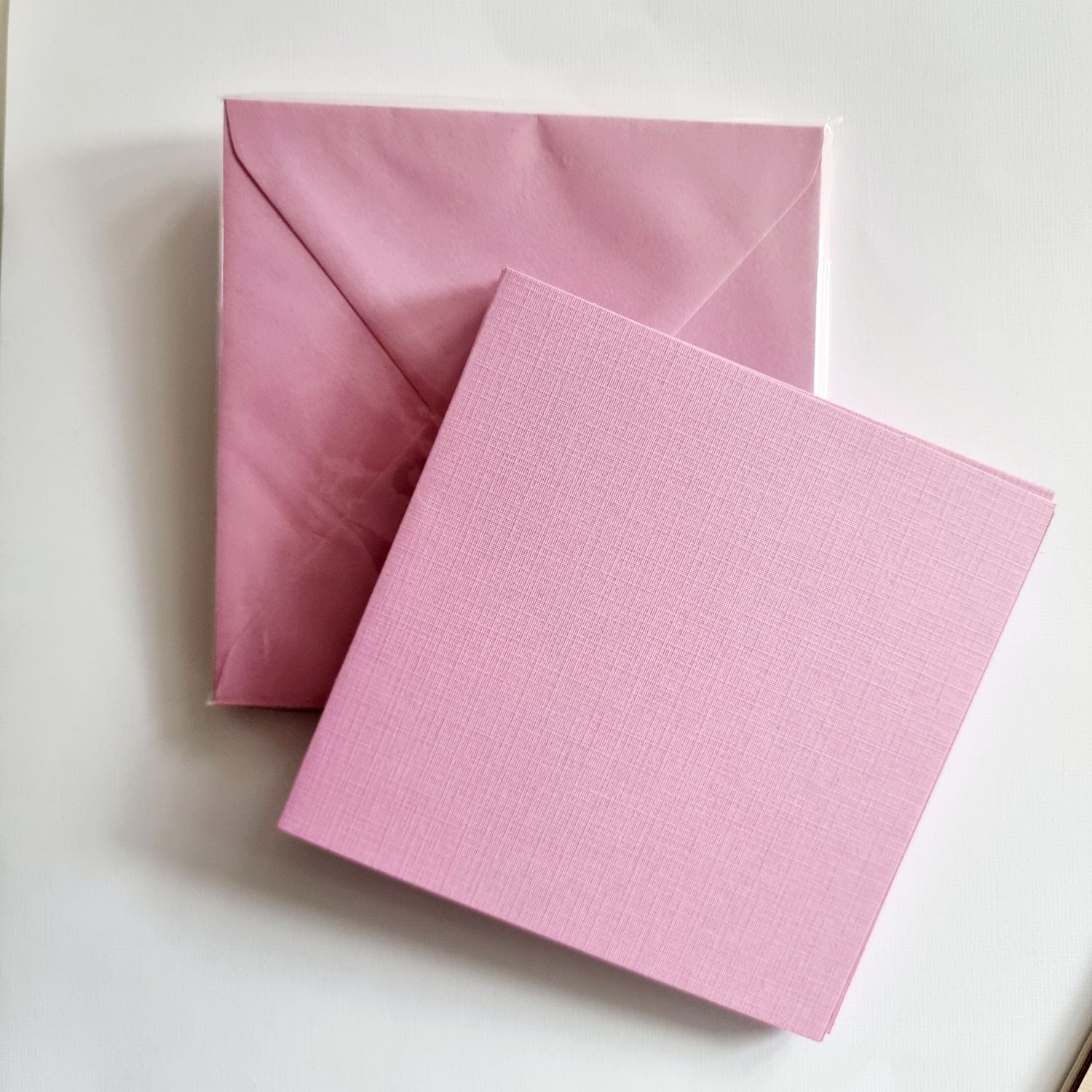 Set 5 Briefumschläge, 5 Klappkarten Fuchsia