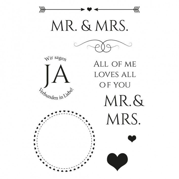 Stempelset Mr. & Mrs.