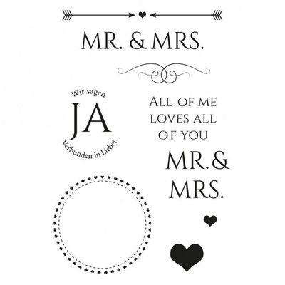 Stempelset Mr. & Mrs.