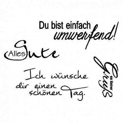 ein kleiner Gruß - 4 teiliges Stempelset