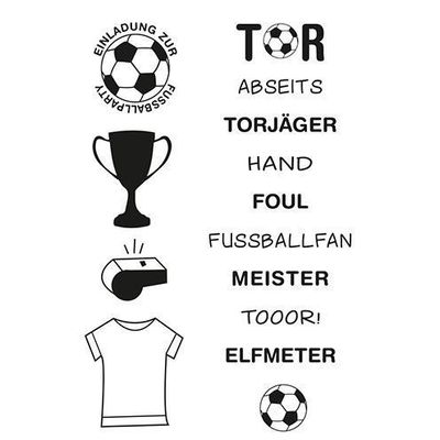 Fussballfan 14 tlg. Stempelset