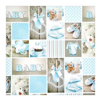 Baby Boy Scrapbook Papier