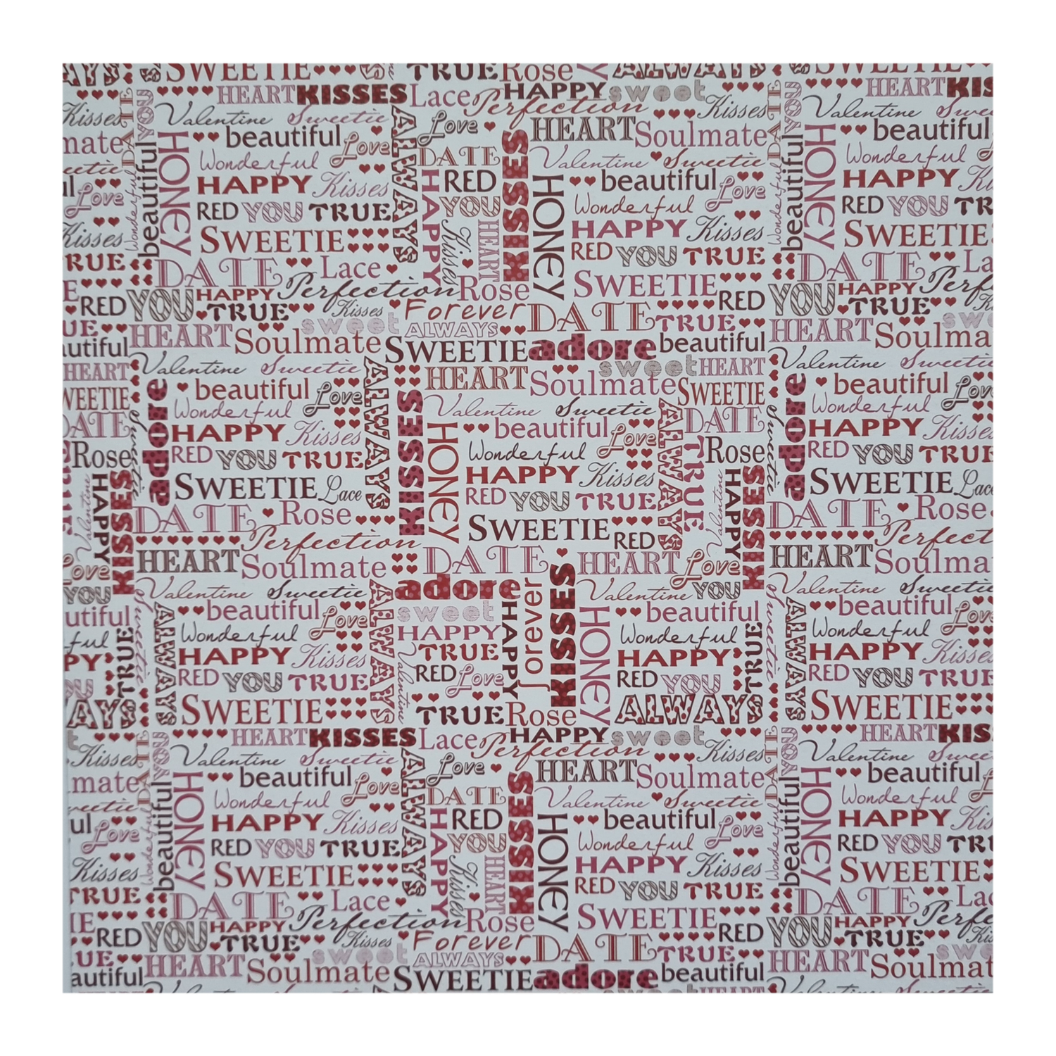 Kisses Scrapbook Papier