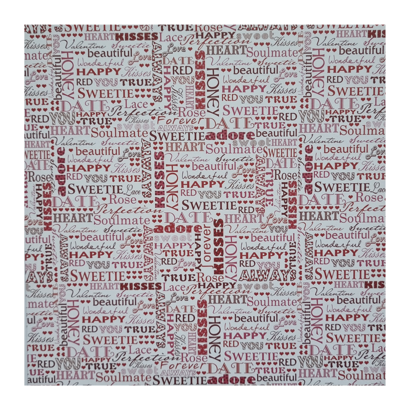 Kisses Scrapbook Papier