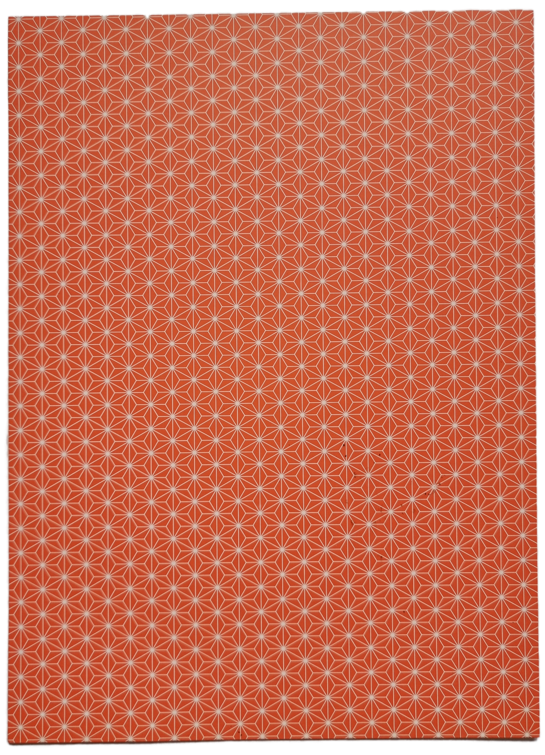 Motivpapier Geometic Din A4 Orange mit weiß