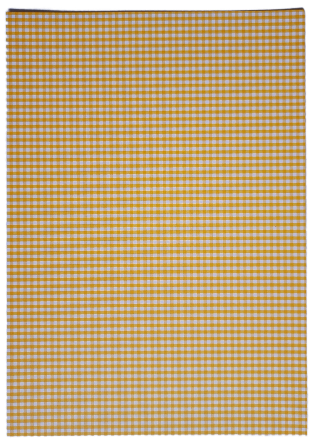 Motivpapier gelb/weiß kariert