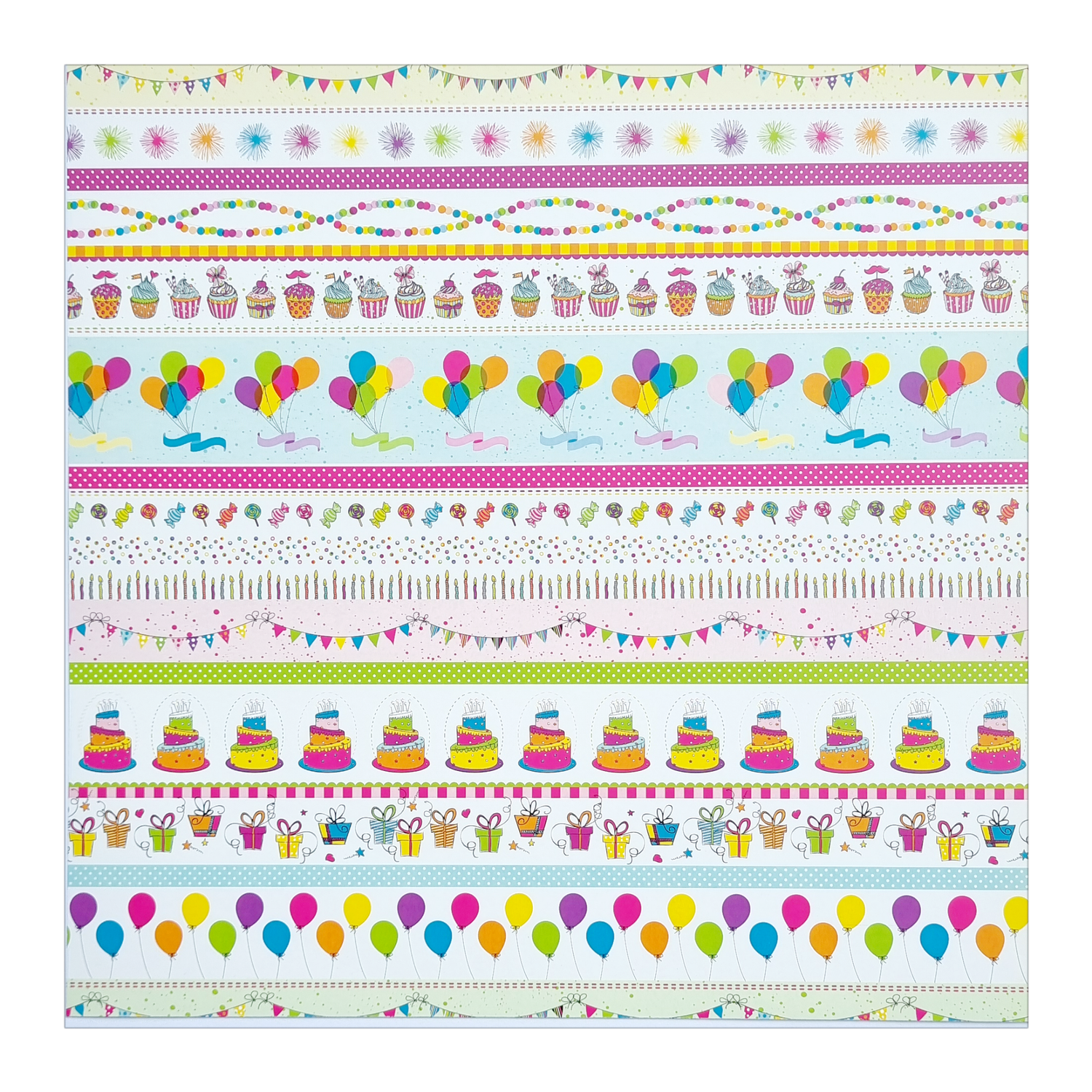 Lass uns feiern Scrapbookpapier bunt