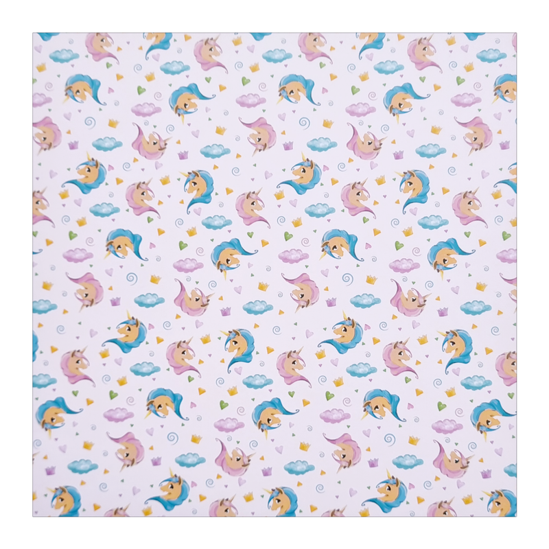 Einhörner Scrapbook Papier