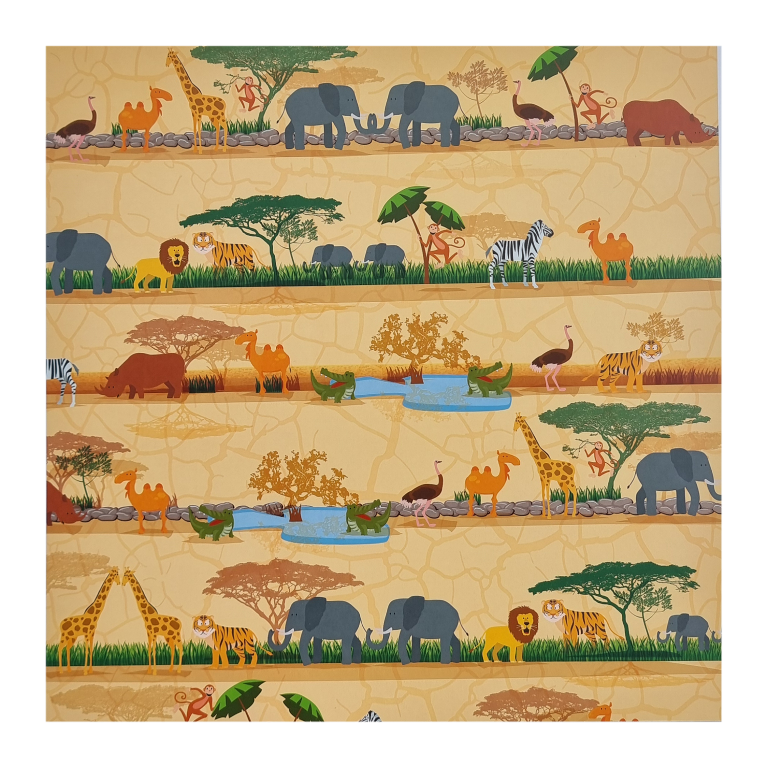 Safari Scrapbook Papier