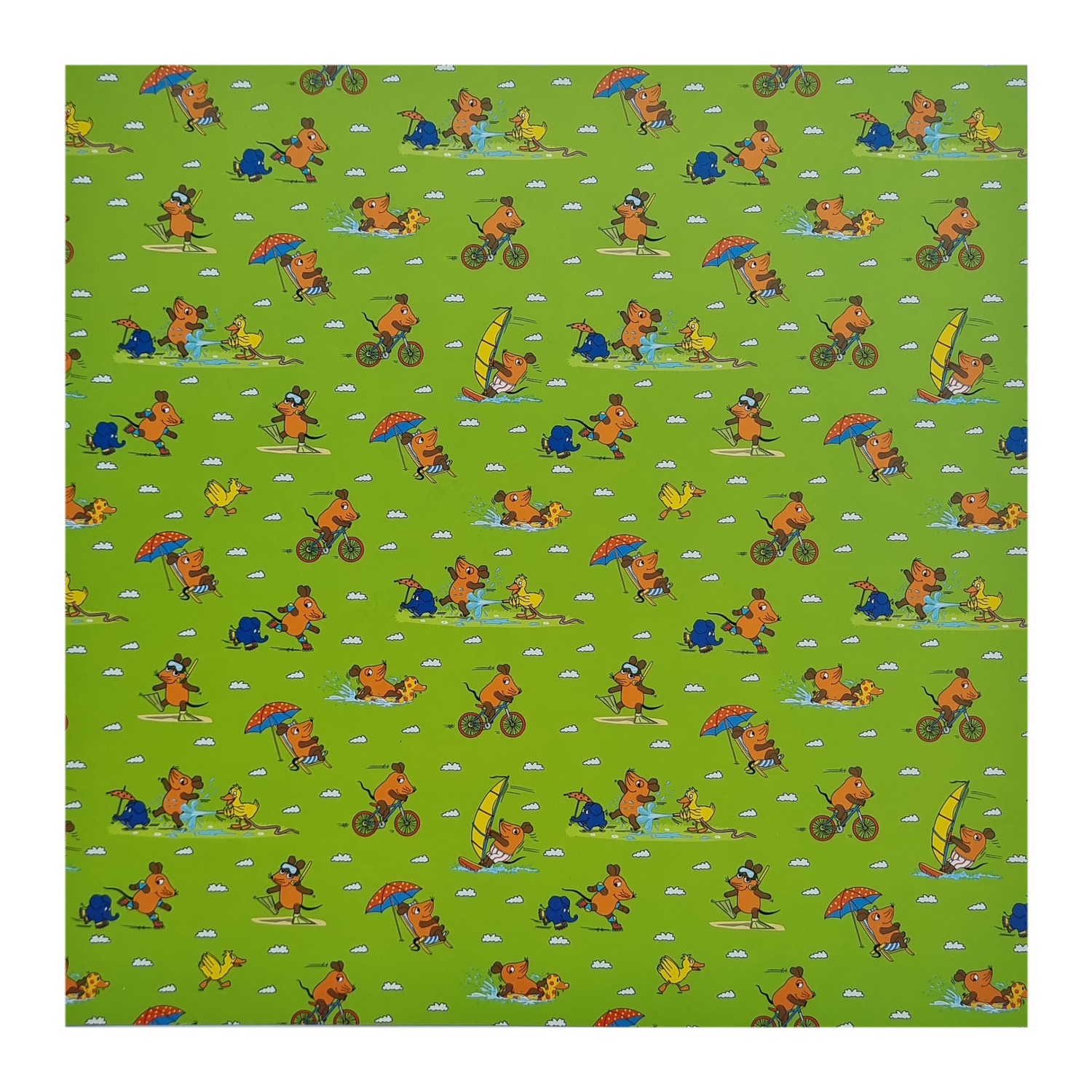 Die Maus - macht Ferien Scrapbook Papier