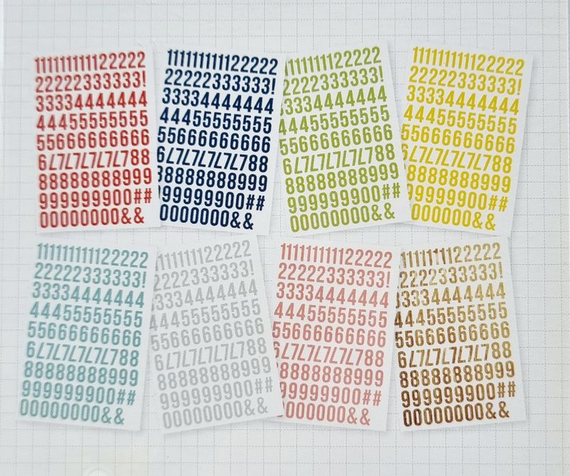 Planer Sticker Zahlen