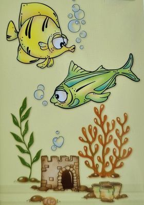 Fisch Bowl Stempelset 13 teilig