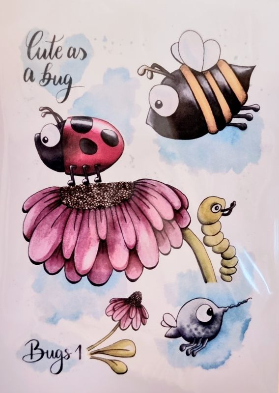 Cute as a bug 7 teiliges Stempelset
