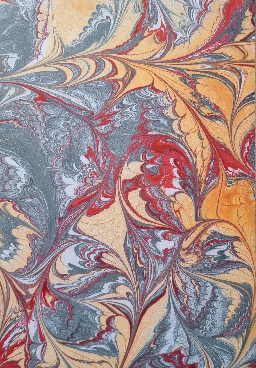 Taubenblau marmoriertes Designpapier DinA4