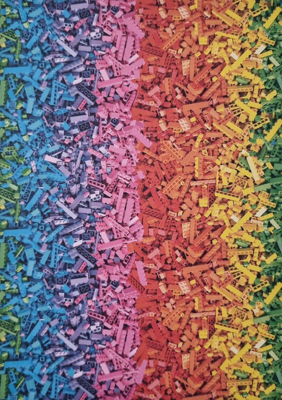 Lego Regenbogen Designpapier DinA4 Lego Regenbogen Designpapier DinA4