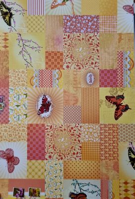 Butterfly Designpapier gelb DinA4 Butterfly Designpapier gelb DinA4