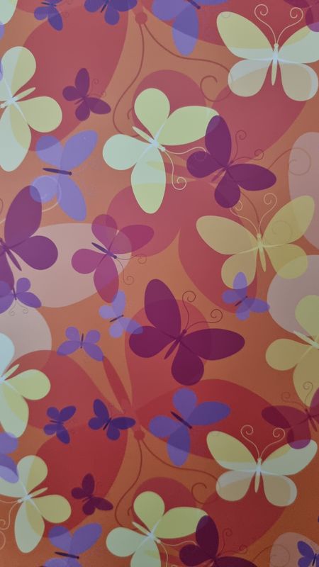 Schmetterlinge orange Designpapier DinA4 Schmetterlinge orange Designpapier DinA4