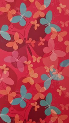 Schmetterlinge in pink Designpapier DinA4 Schmetterlinge in pink Designpapier DinA4