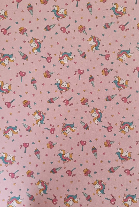 Happy Einhorn Designpapier DinA4 Happy Einhorn Designpapier DinA4