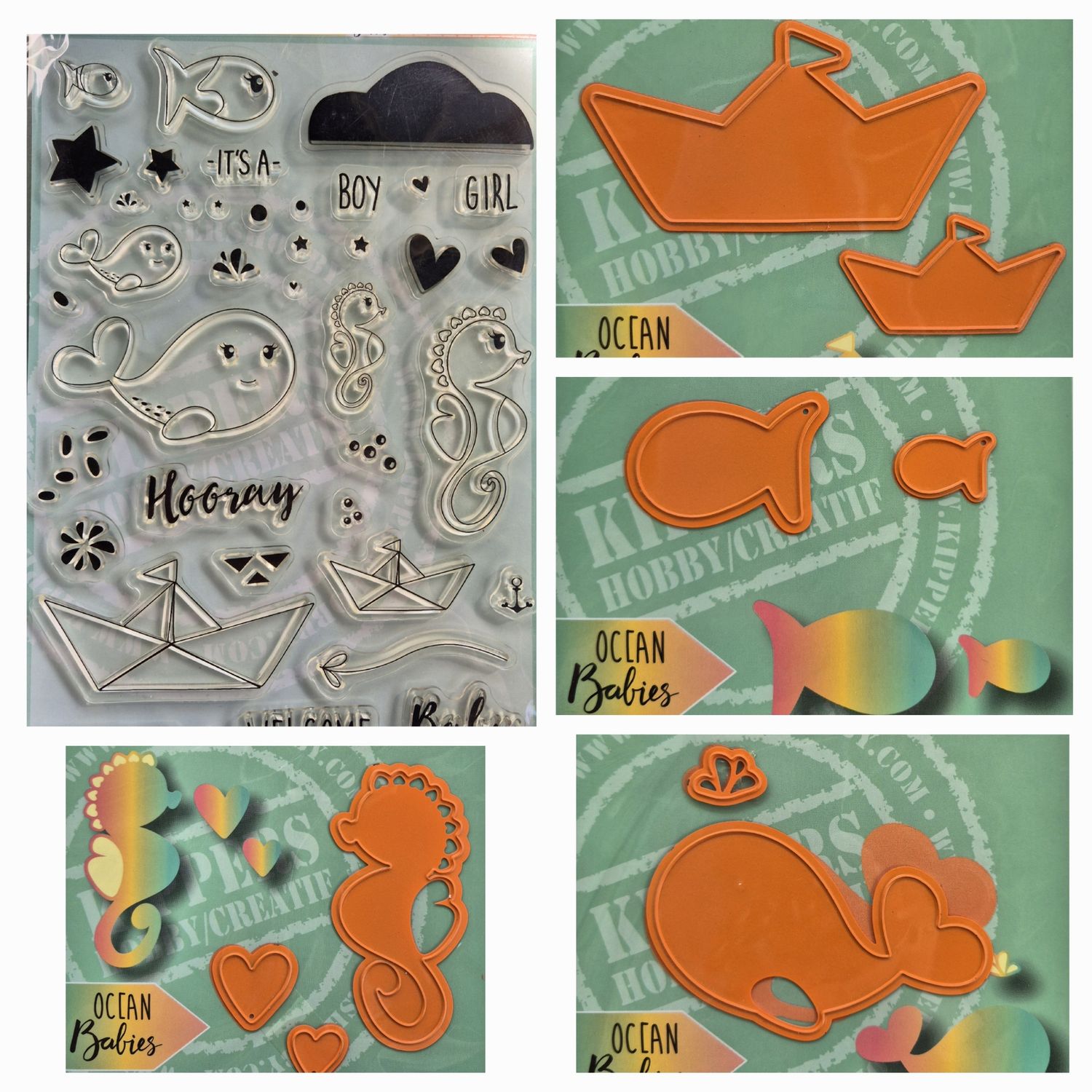 Ocean Baby Stempel und Stanzen Kombi *Knallerpreis*