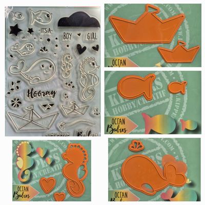 Ocean Baby Stempel und Stanzen Kombi *Knallerpreis*