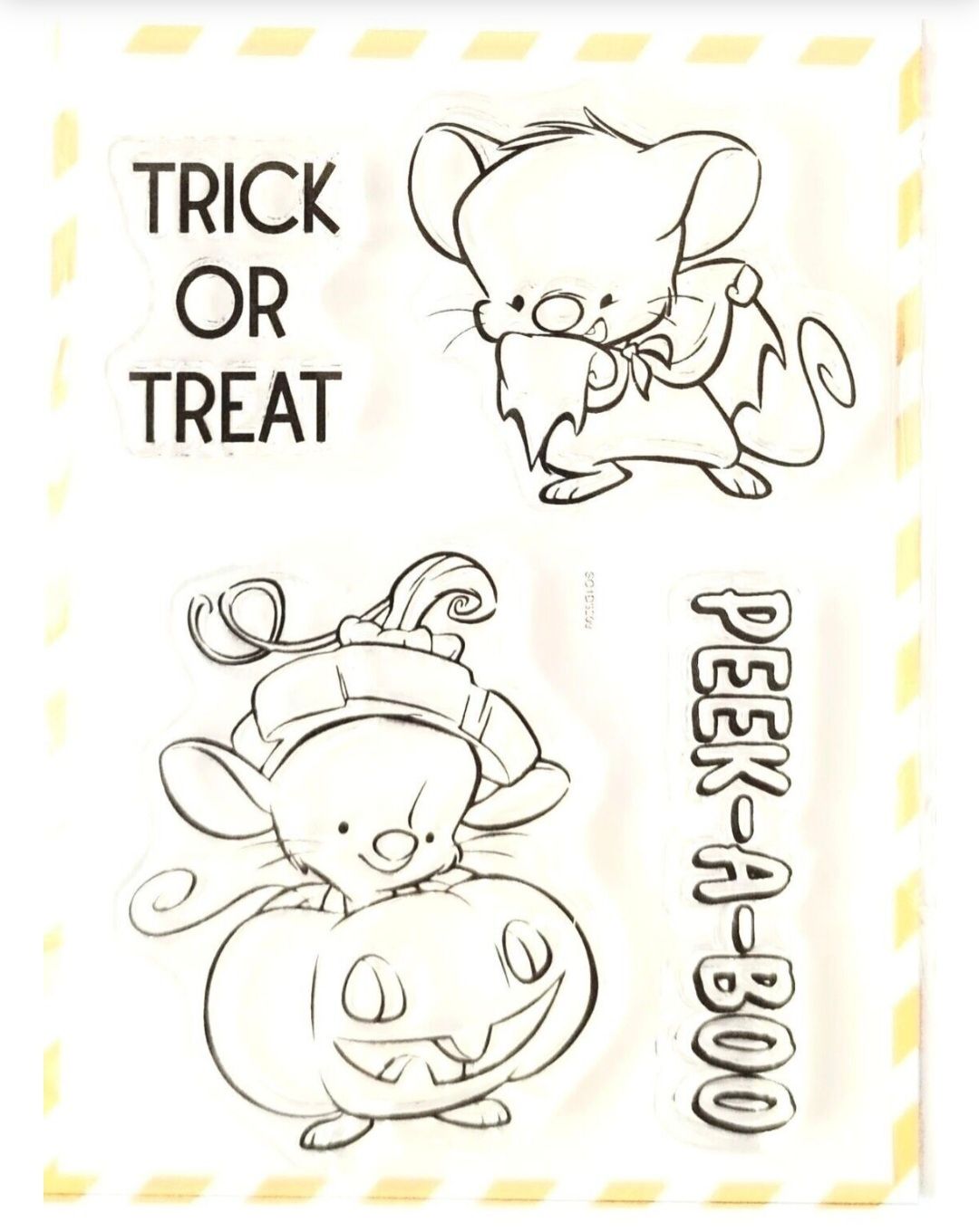 Peek a Boo Stempel und Stanzen Set