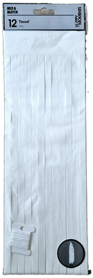 Seidenpapier Quasten weiß
