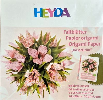 Faltblätter Rosa/Grün