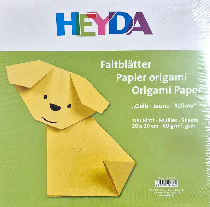Faltblätter gelb