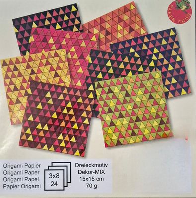 Origami Papier Dreieckmotiv