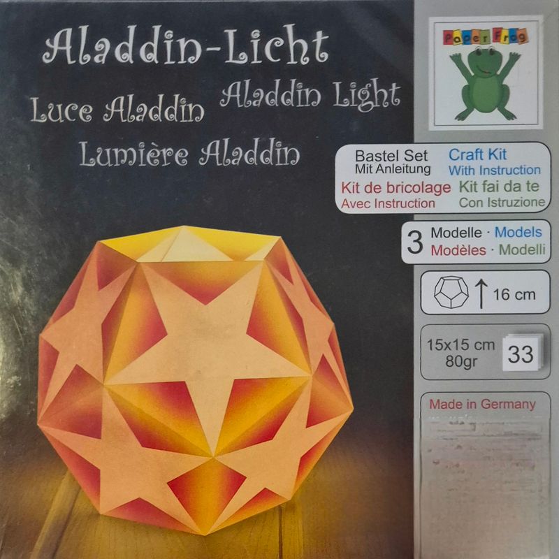 Aladdin Licht Faltpapier Set