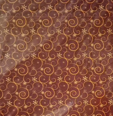 Faltpapier Set Tischlichter Braun / Gold