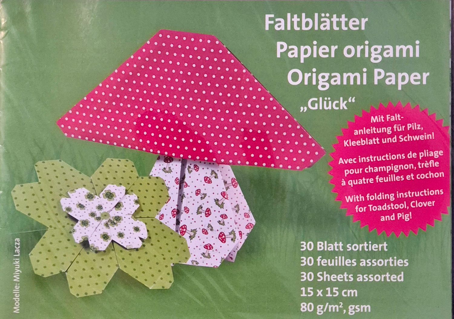 Faltpapier Set "Glück"