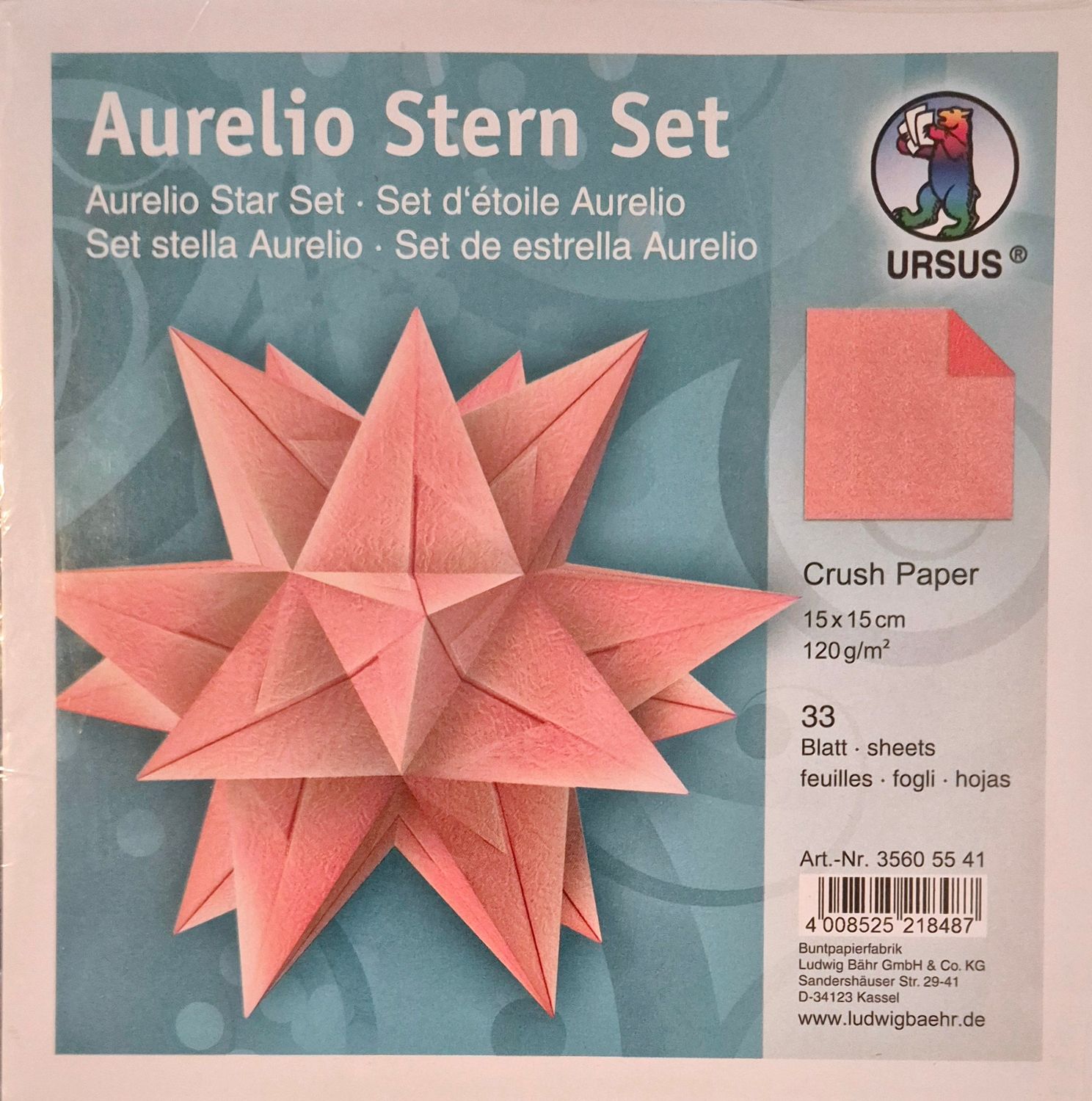 Aurelio Stern Set Crush Paper Lachs