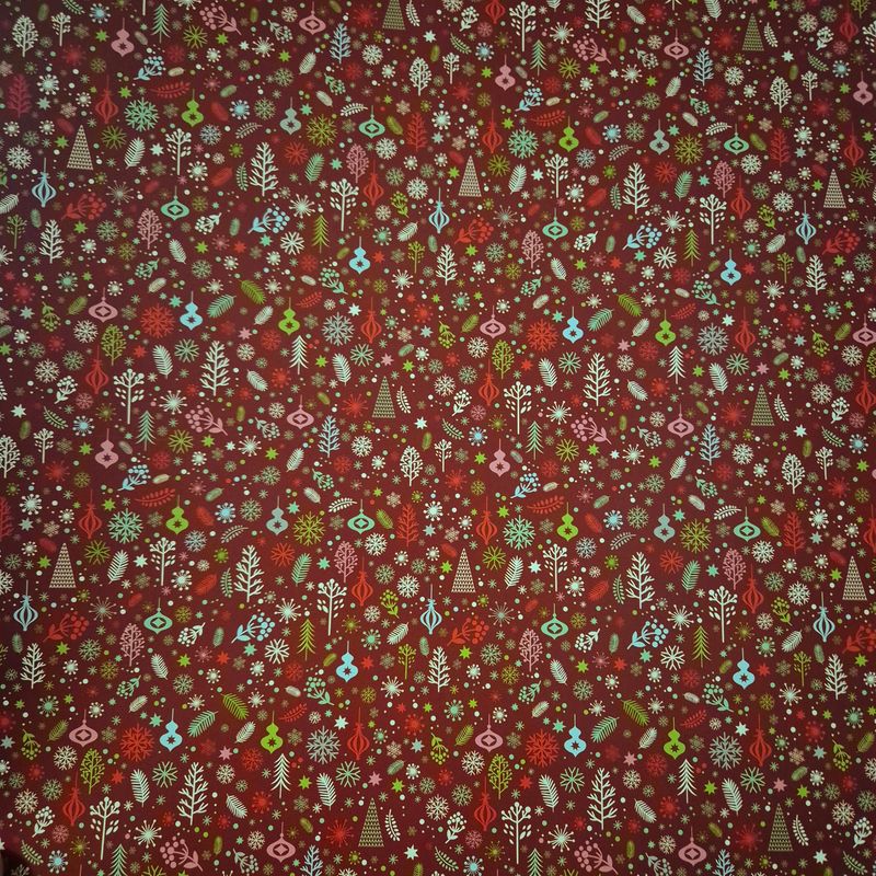Weihnachtszauber Scrapbook Papier rot Weihnachtszauber Scrapbook Papier rot