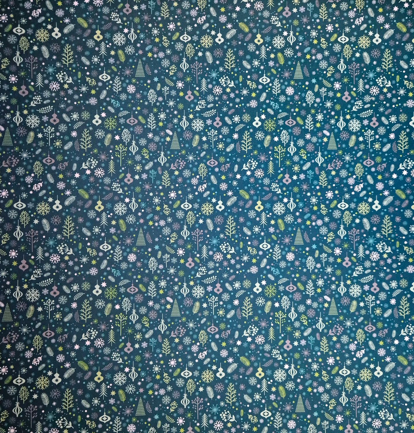 Weihnachtszauber petrol Scrapbook Papier
