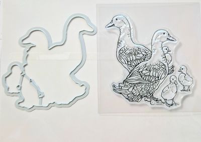 Gänsefamilie Stempel und Stanzen Kombi