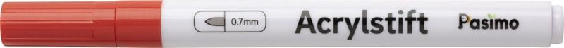 Pasimo 0,7 mm Farbe Rot Einzel Acrylstift Pasimo 0,7 mm Farbe Rot Einzel Acrylstift