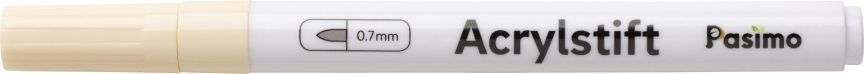 Pasimo  0,7 mm Farbe Beige Einzel Acrylstift
