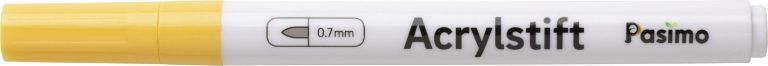 Pasimo  0,7 mm Farbe Marillengelb Einzel Acrylstift