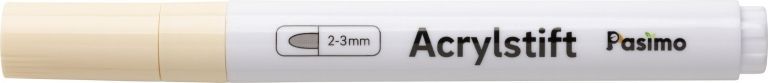 Pasimo 2-3 mm Farbe Beige Einzel Acrylstift