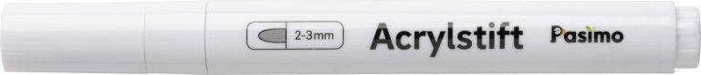 Pasimo 2-3 mm Farbe Weiß Einzel Acrylstift