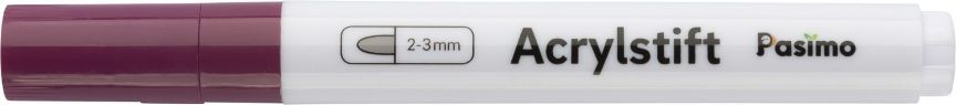 Pasimo 2-3 mm Farbe Amarant Rot Einzel Acrylstift