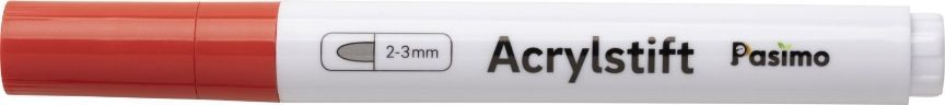 Pasimo 2-3 mm Farbe Rot Einzel Acrylstift